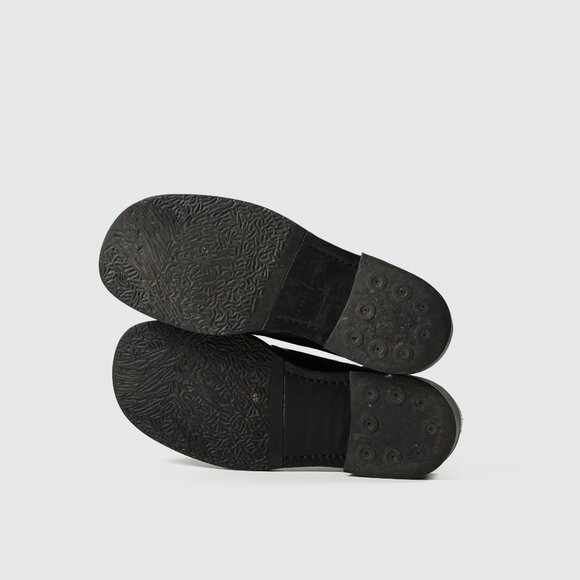 Kansai Yamamoto vintage fold-over leather shoes - Made in Japan - Size US 6.5 - Picture 7 of 14